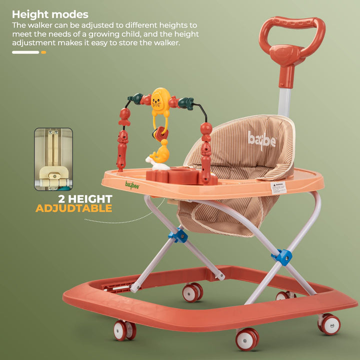 Nexus Baby Walker for Kids with Parental Push Handle & 2 Height Adjustable