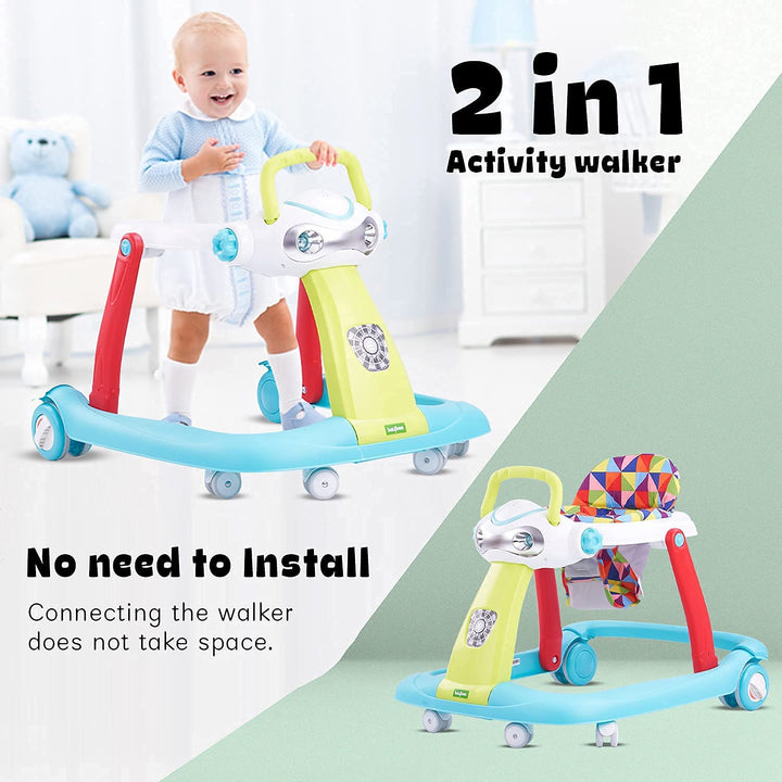 Pro 2 in1 Twist Baby Walker Round Kids Walker for Babies Cycle with Adjustable