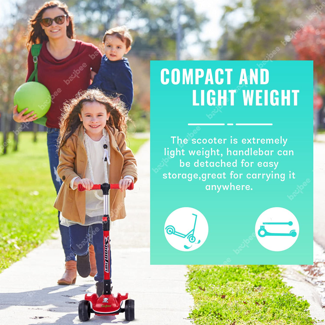 Magna Scooter for Kids, 3 Wheel Smart Kick Scooter with Fold-able & Height Adjustable