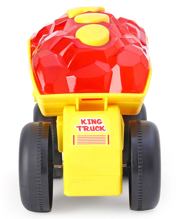 Toyzone King Dumper Truck Push and Go Friction Toy - Yellow