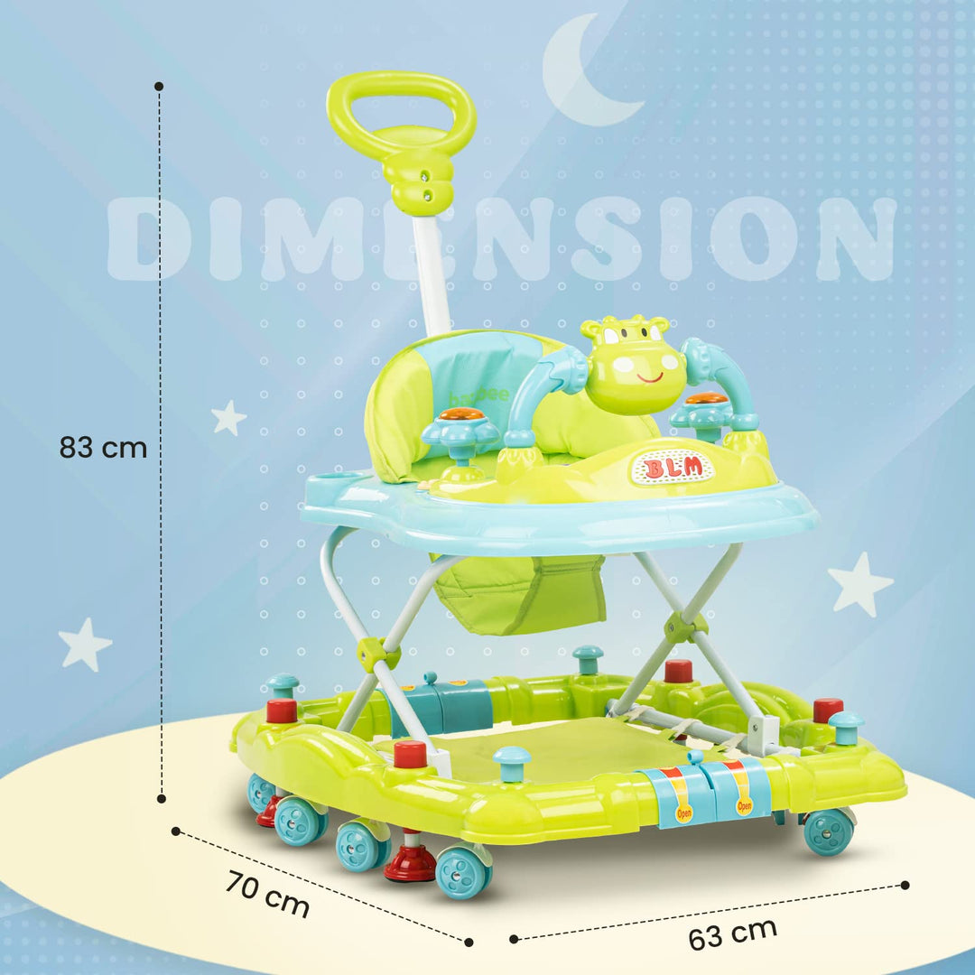 Froza Baby Walker for Kids, Walker with Rocker, Parental Handle & Stopper