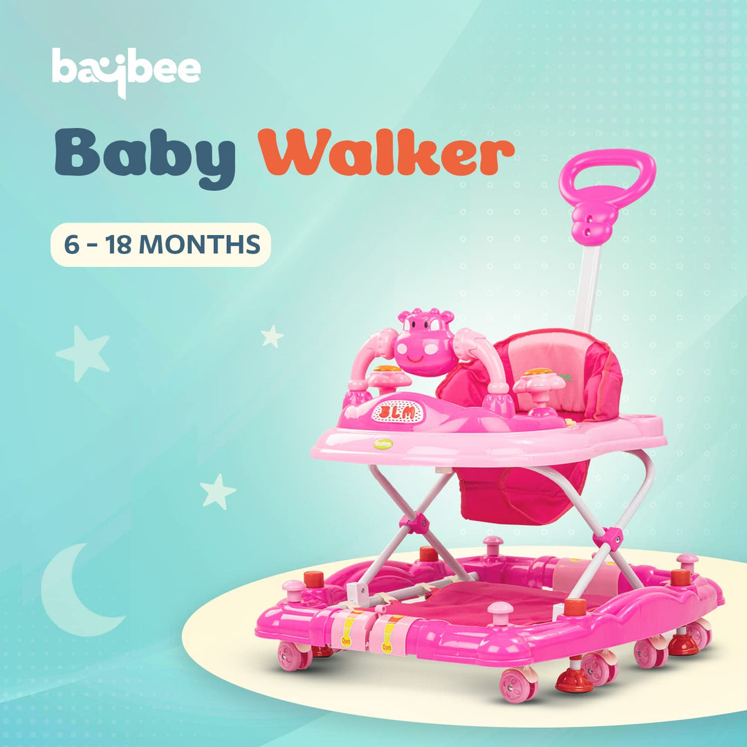 Froza Baby Walker for Kids, Walker with Rocker, Parental Handle & Stopper