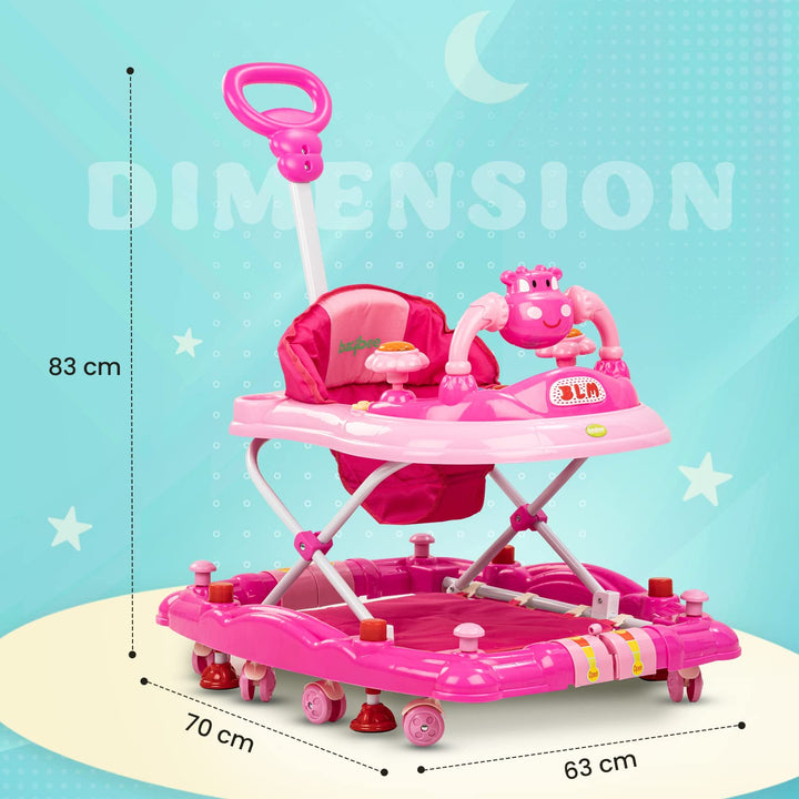 Froza Baby Walker for Kids, Walker with Rocker, Parental Handle & Stopper