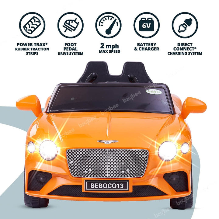 Bendley Children Electric Ride on Toys for 5 year olds | Rechargeable Battery Powered Ride on Car for Kids with Music, Lights | Baby Ride On Toy Car Jeep Racing Sport Car for Boys & Girls 3-8 Years