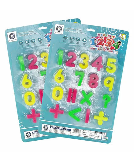 Toys Magnetic Numbers And Signs - Multicolour