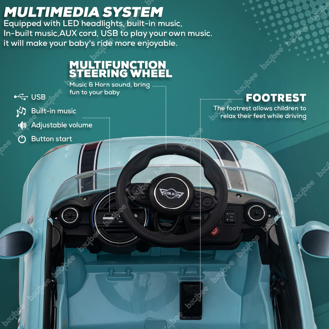 Cabrio Baby Electric Toy Ride-On Car Rechargeable Battery Operated Car