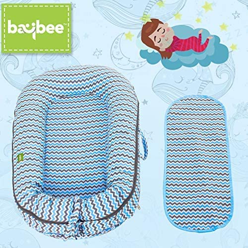 Luxuria Baby's Cotton Bed, Baby Bedding Set for New Born Baby Essential| Foldable Baby Sleeping Bag-Baby Bed-Infant Portable Bassinet-Nest for Co-Sleeping Baby Bedding for New Born 0-12 Months Old