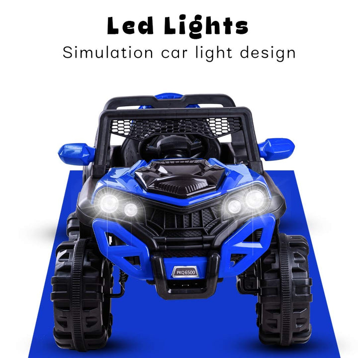 Dodge Baby/Kids Racing Car to Drive, Rechargeable 12V Battery Operated Ride-On Car for Kids with Music Player, Lights Kids Electric RC Jeep Car for Boys & Girls 2-6 Years