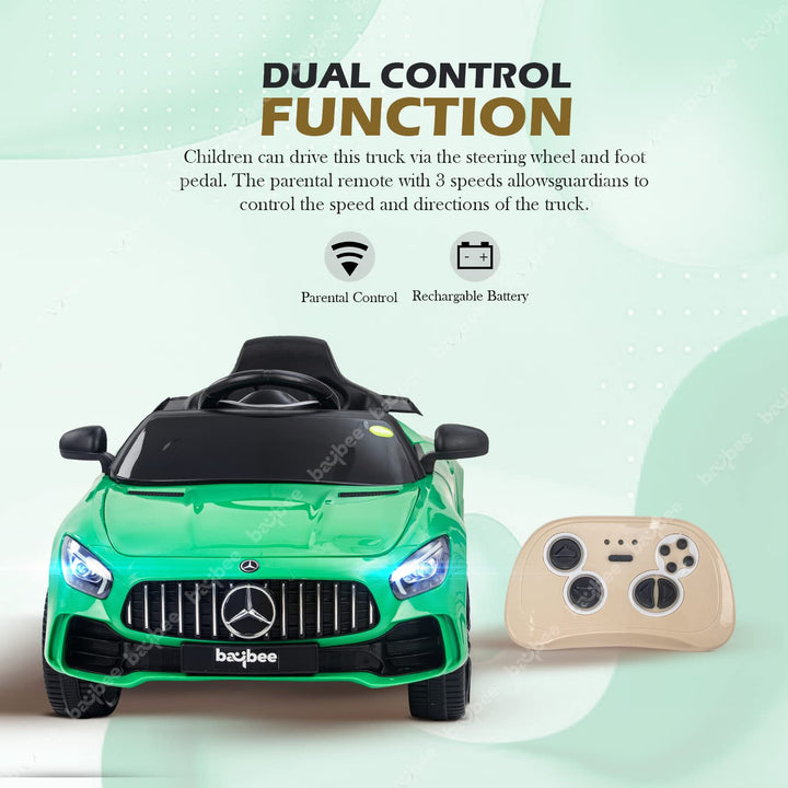 Mercedes Benz Spyder Kids Electric Ride on Car Battery Operated Car for Kids to Drive Baby Electric Car with USB, Music