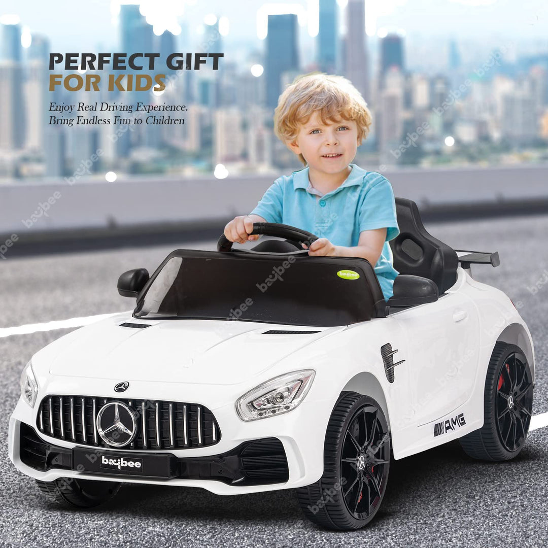 Mercedes Benz Spyder Kids Electric Ride on Car Battery Operated Car for Kids to Drive Baby Electric Car with USB, Music