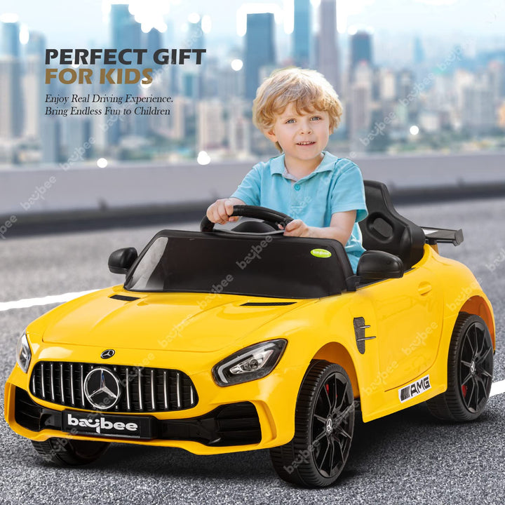 Mercedes Benz Spyder Kids Electric Ride on Car Battery Operated Car for Kids to Drive Baby Electric Car with USB, Music