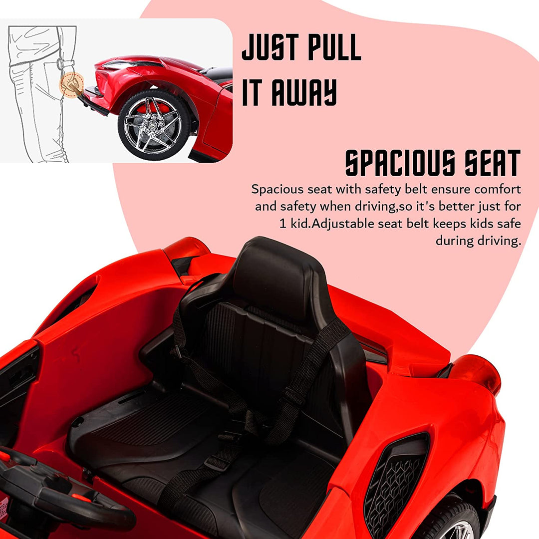 Feredo Dual Motor 12V Battery Battery Operated Ride On Car for Kids to Drive Electric Car for Kids, Racing Baby Car for Boys & Girls Toys Age 2 to 5 Years