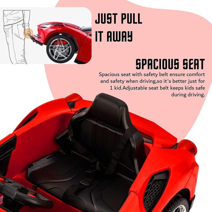 Feredo Dual Motor 12V Battery Battery Operated Ride On Car for Kids to Drive Electric Car for Kids, Racing Baby Car for Boys & Girls Toys Age 2 to 5 Years