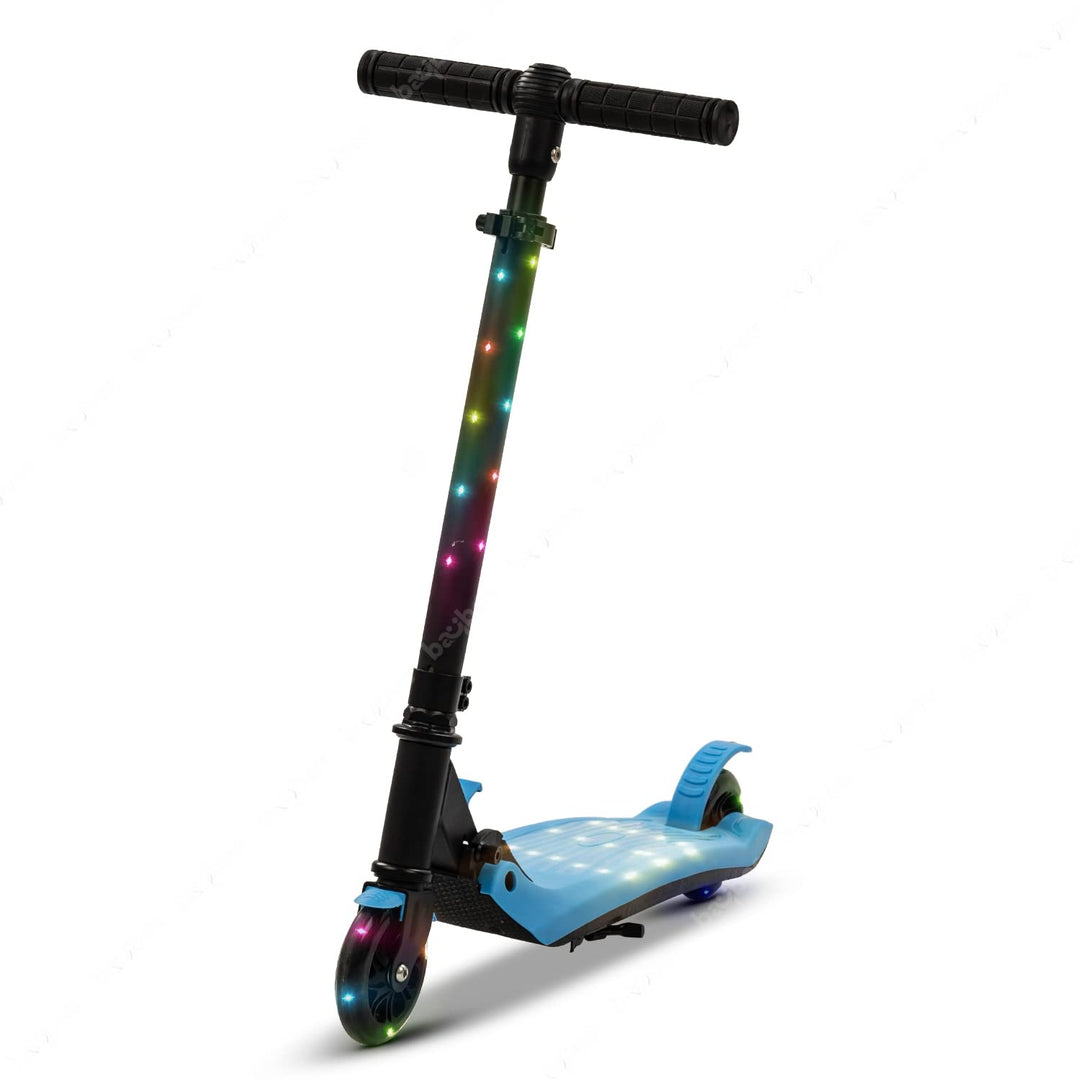 Skate Scooter for Kids, 2 Wheel Kids Scooter with 3 Height Adjustable Handle, Rubber Deck & Flashing LED PU Wheels | Runner Kick Scooter for Kids 3 to 8 Years Boys Girls