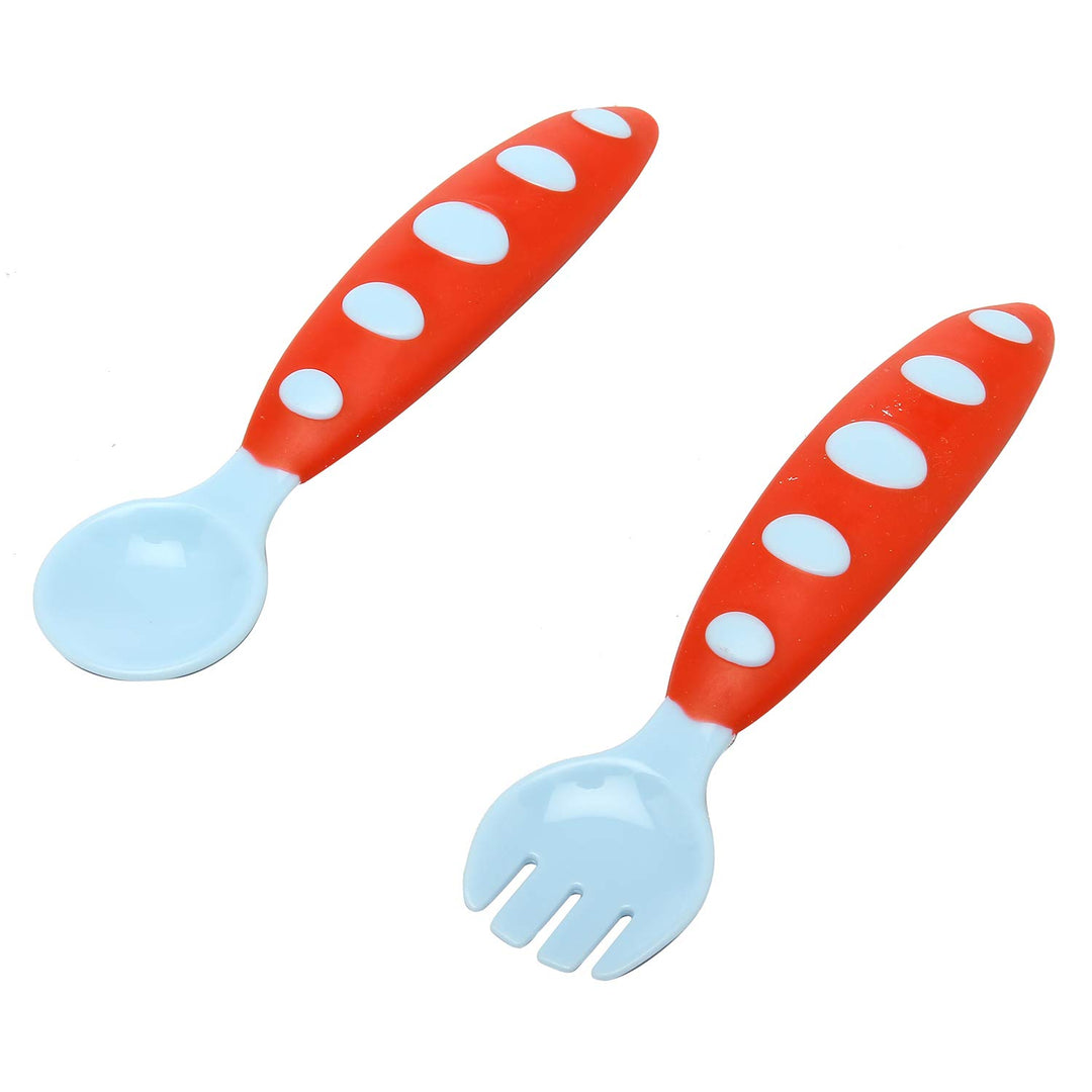 Feeding Spoon Set Soft Silicone Spoon Tip Heat Sensitive 2PCS - Multi Colors