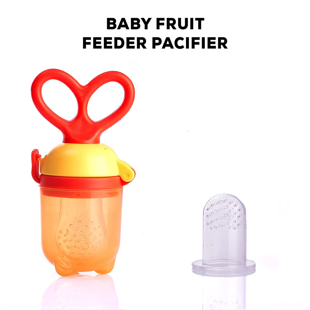 Baby Fruit Pacifier Organic/Fresh Food Feeder for Infants Newborn & Toddlers Fresh Fruit Nibbler, 2 Silicone Sac