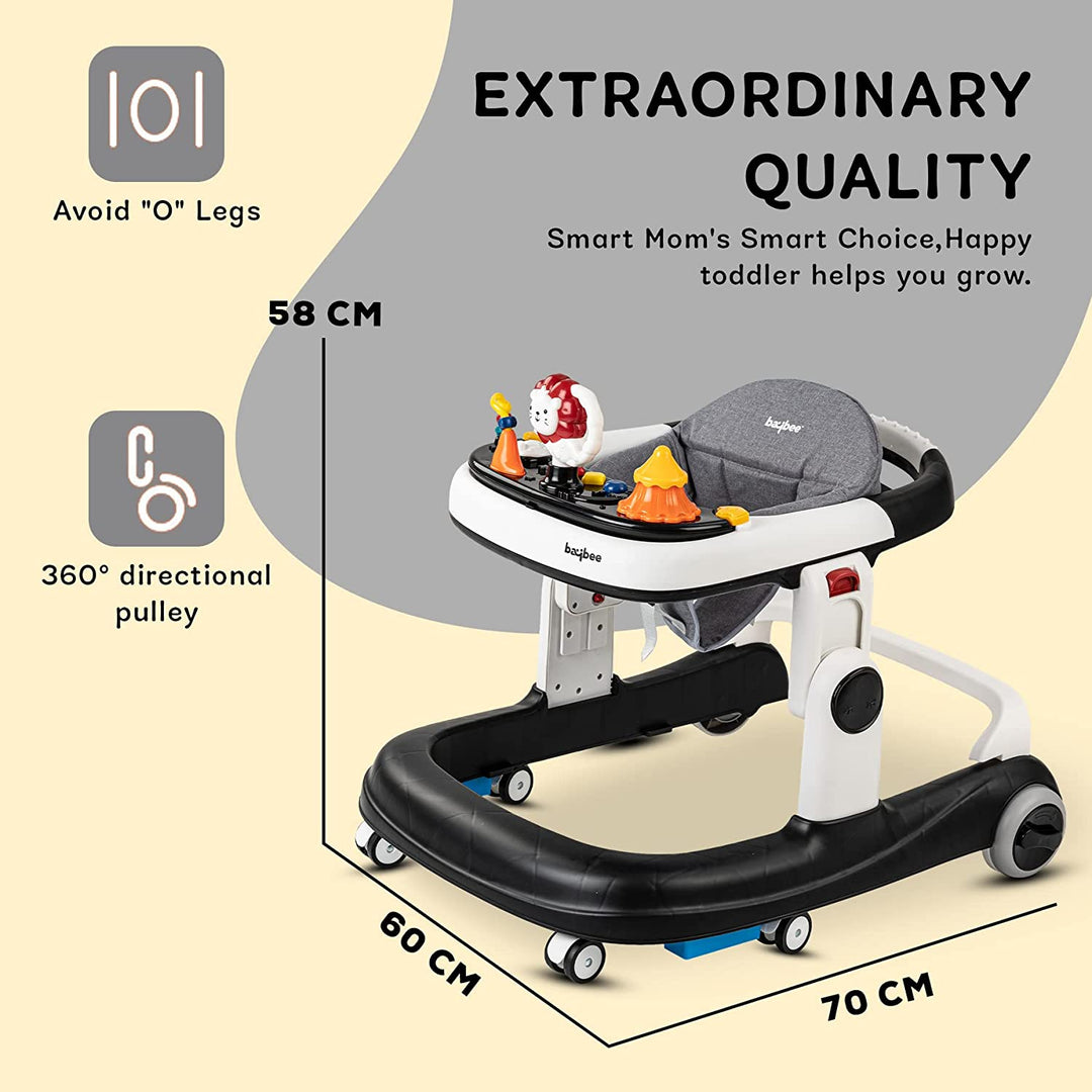 Astro 2 in 1 Baby Walker - Round Kids Walker for Baby, Walker with 3 Adjustable Height