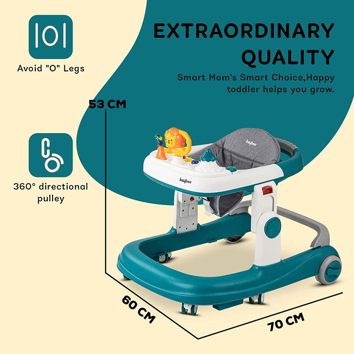 Astro 2 in 1 Baby Walker - Round Kids Walker for Baby, Walker with 3 Adjustable Height