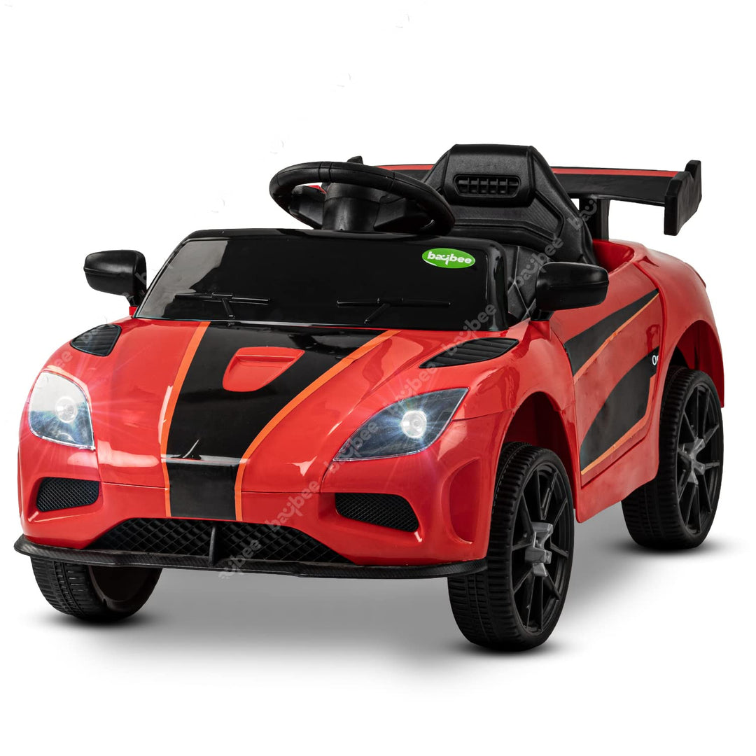 Chrono II Rechargeable Battery-Operated Ride on Electric Car for Kids| Ride on Baby Car with Swing Mode, USB & Music| Battery Operated Big Car for Kids to Drive 2 to 4 Years Boys Girls