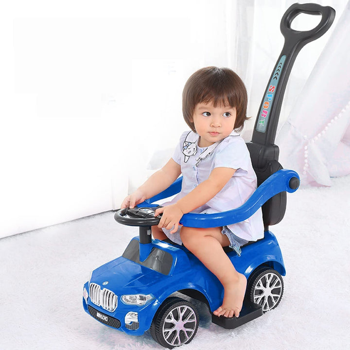 Magnus Push Ride Car for Baby Kids Ride on Push Car LED, Music & Horn Button Car Non Battery Operated Ride On