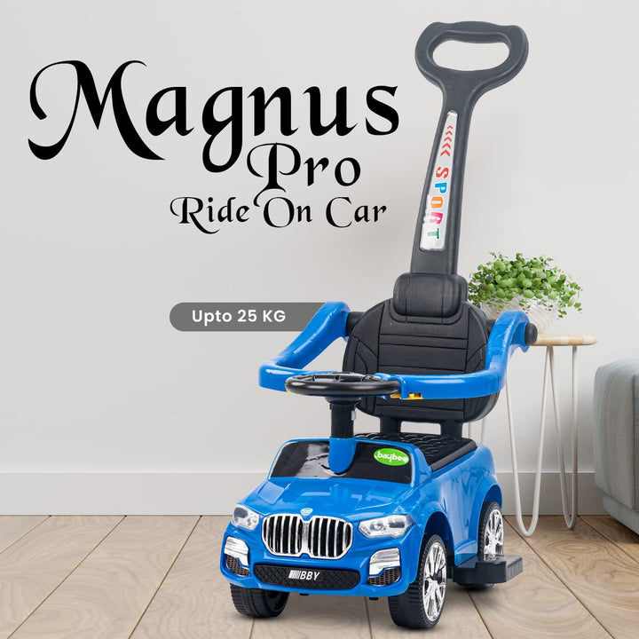 Magnus Push Ride Car for Baby Kids Ride on Push Car LED, Music & Horn Button Car Non Battery Operated Ride On