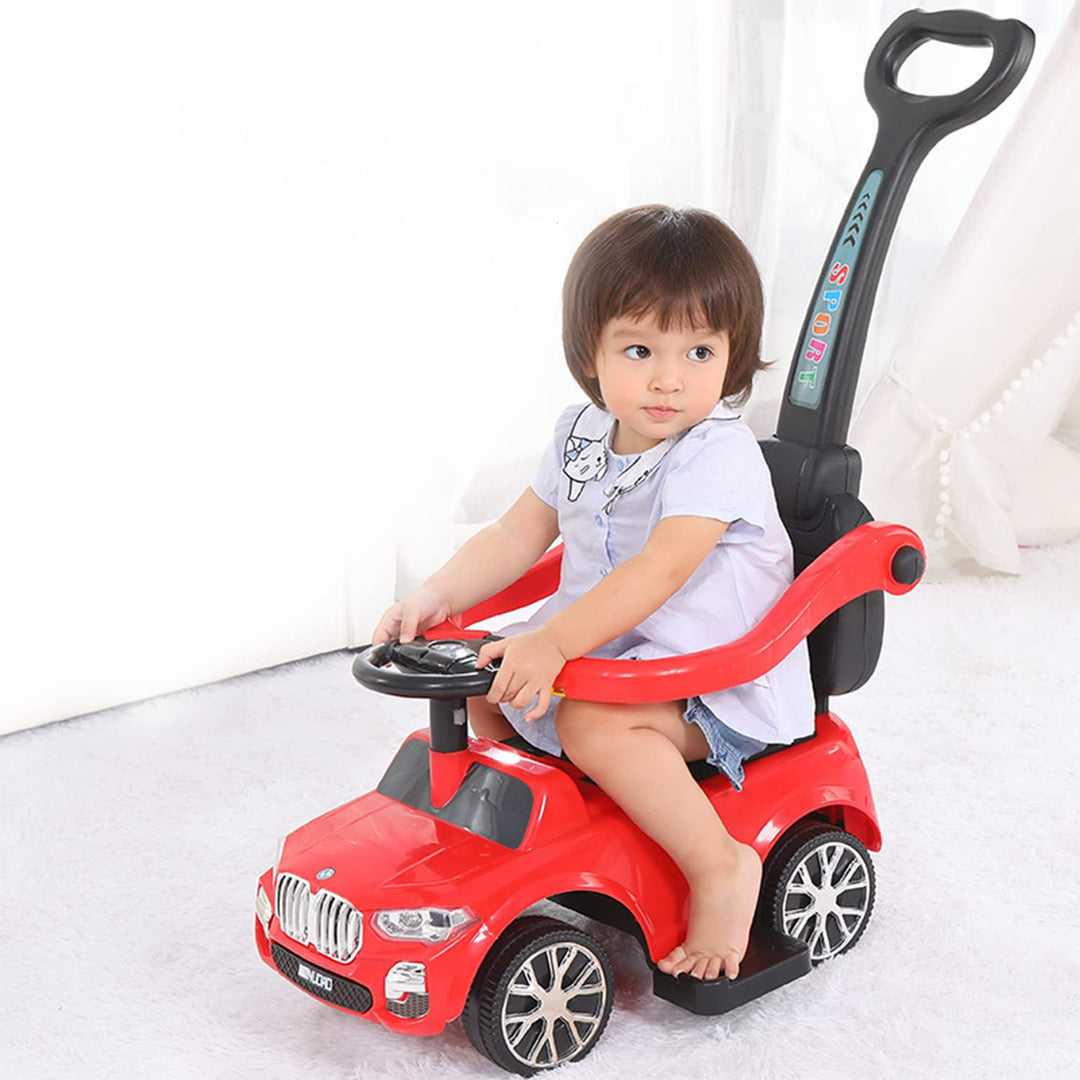 Magnus Push Ride Car for Baby Kids Ride on Push Car LED, Music & Horn Button Car Non Battery Operated Ride On