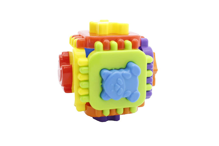 Ratna's Educational Nursery Cube for Kids. 6 Animal Moulds with Interlocking Cube