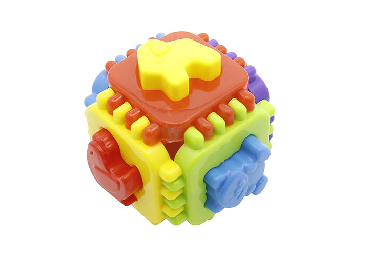 Ratna's Educational Nursery Cube for Kids. 6 Animal Moulds with Interlocking Cube