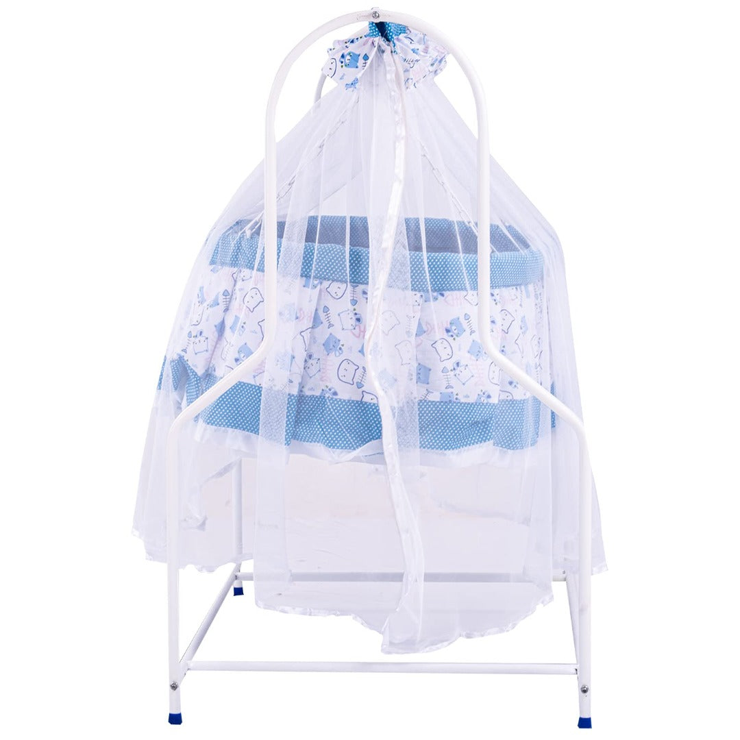 ESME Newborn Baby Comfort Cradle with Mosquito net, Baby Swing Cradle for Newborn, Baby Crib Cot Bed, Baby Bedding Set with Net 0-12 Months