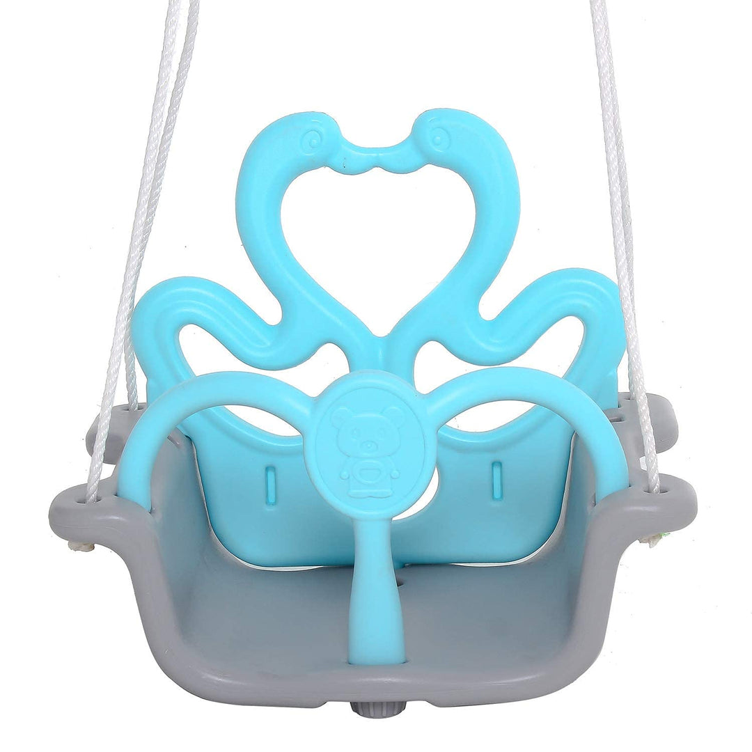 3-in-1 Snug Plastic Swing Chair for Kids-Folding Jhula Swing Chair Ideal for Both Kids and Plain Adjustable Hanging Suitable for Indoor,Outdoor,Balcony,Home,Bedroom