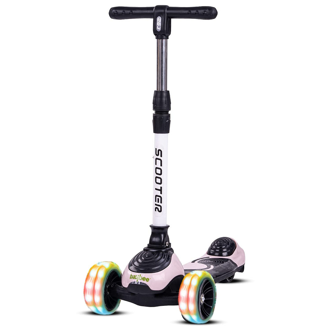 Skate Scooter for Kids, 3 Wheel Kids Scooter Smart Kick Scooter with Fold-able & Height Adjustable Handle, Runner Scooter