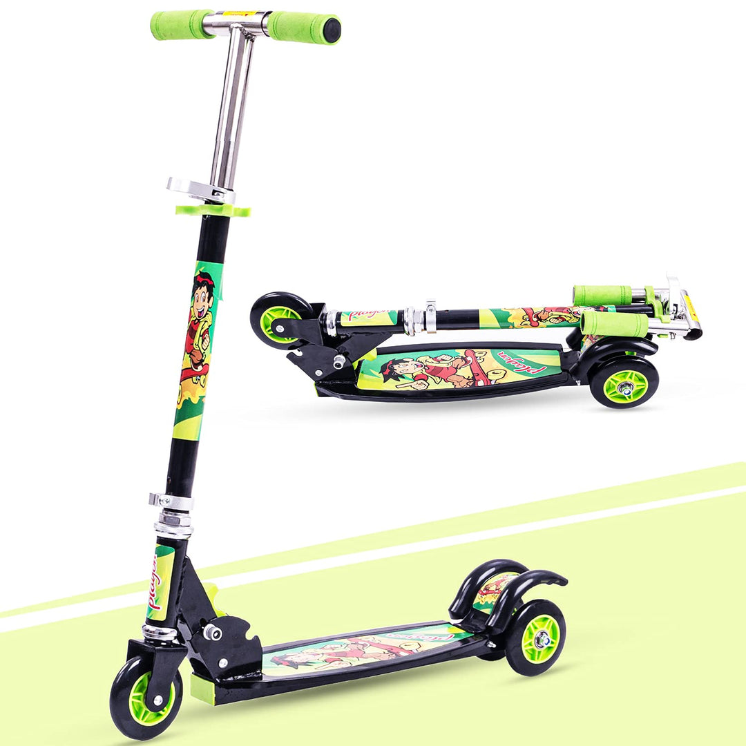 Boys & Girls Skate Kick Scooter for Kids 3 Wheel Lean to Steer 3 Adjustable Height