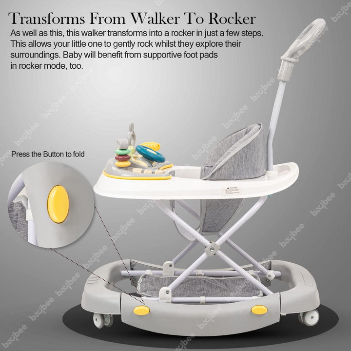 Round Baby Walker for Kids | Musical Walker Cum Rocker Kids Walker for Babies