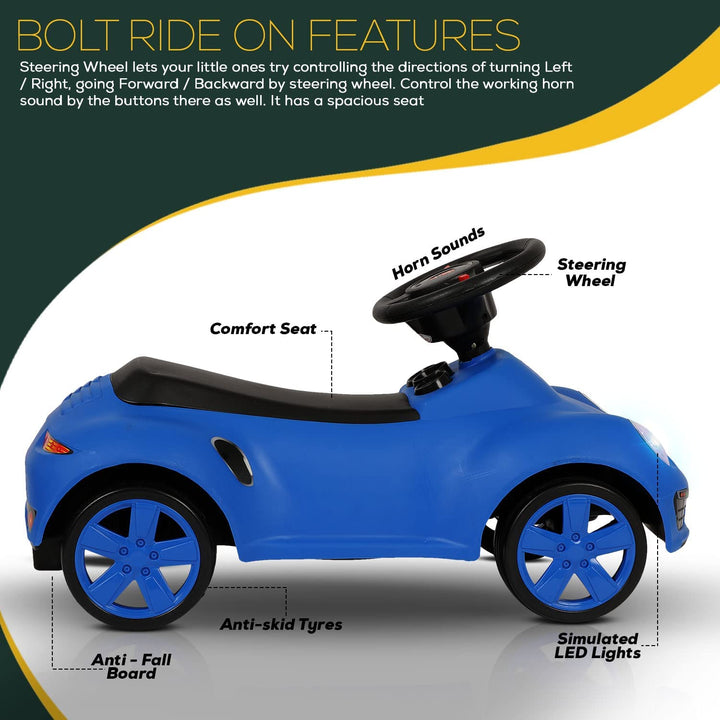 Ride On Car for Kids ,Push Car Kids Car Toys for Kids with Music & Led Light