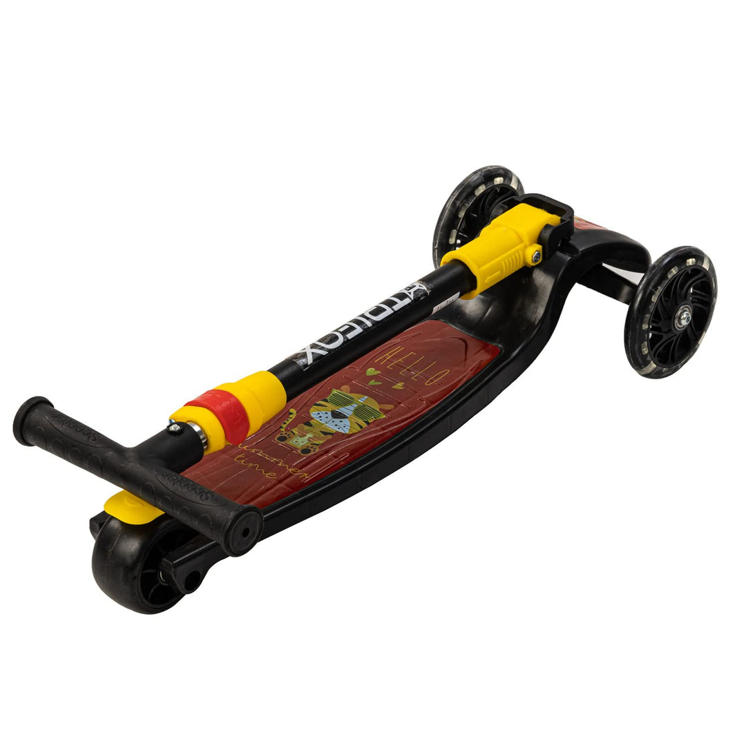 Skate Scooter for Kids 3 Wheel Lean to Steer 3 Adjustable Height with Suspension Scooters for Kids Boys & Girls 3+ Years