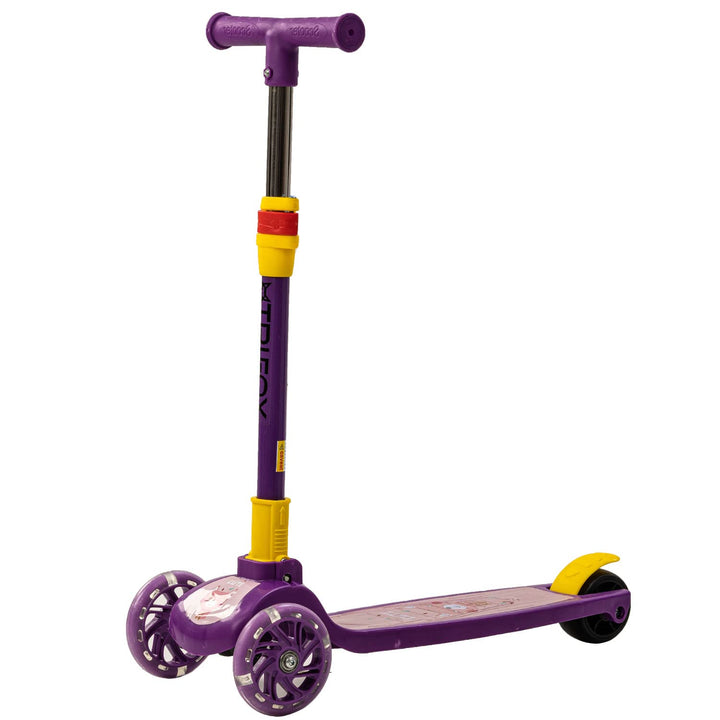 Skate Scooter for Kids 3 Wheel Lean to Steer 3 Adjustable Height with Suspension Scooters for Kids Boys & Girls 3+ Years