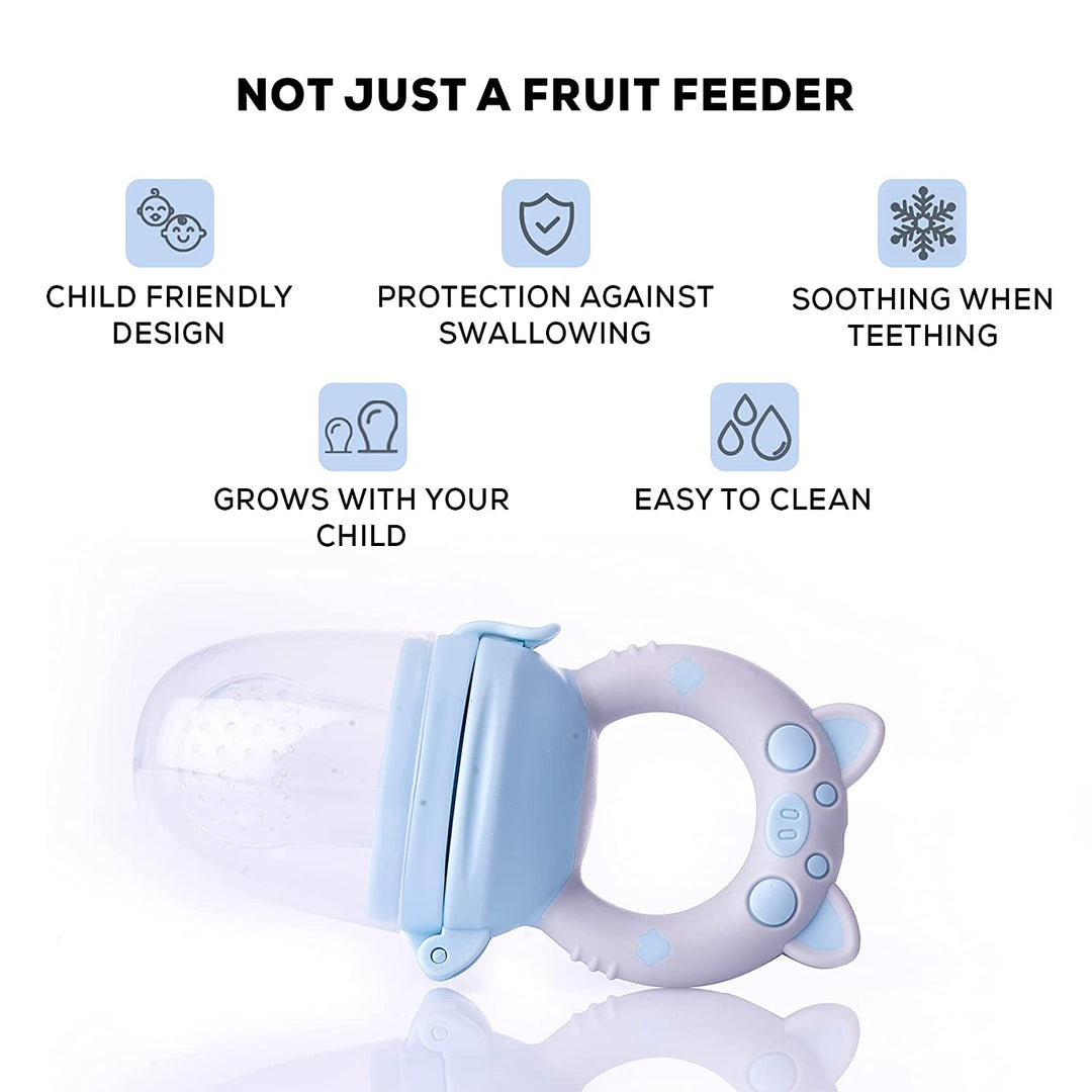 Premium Organic/Fresh Food and Fruit Nibbler Feeder for baby 6 to 24 Months Infant Newborn Baby Grip Feeder to Push Food