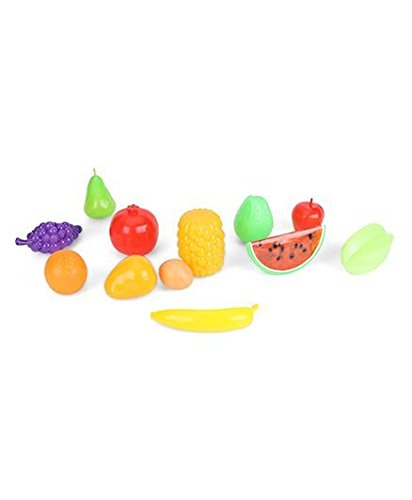 Ratna's Premium Quality Fruit Set Basket (Multicolour) for Kids 12 Pieces. Let Your Child Learn About Different Fruits and recognise Them.