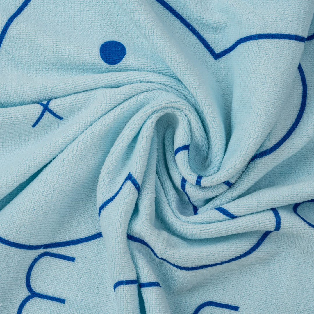 Muslin/Cotton Baby Sleeping Blanket Single Swaddle Wrapper for Newborn Babies 0-12 Months Blue (100x75cm)