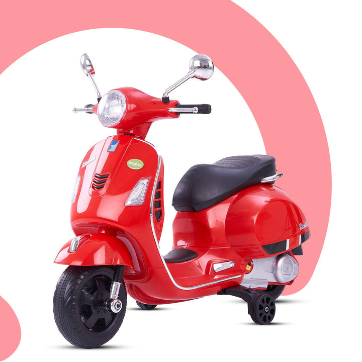 Vespa Battery Operated Ride-on Bike With LED Lights & Music Functions Kids Ride on Toys -Baby Rechargeable Electric Bike Toy Scooter for Kids to Drive Boys & Girls 2-5 Years