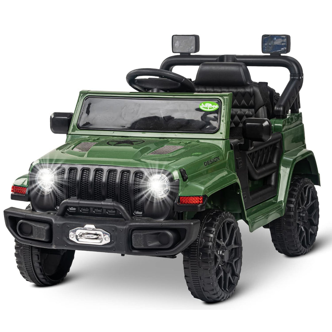 Thrax Kids Electric Jeep Car with Light, USB, Music Battery Operated Jeep