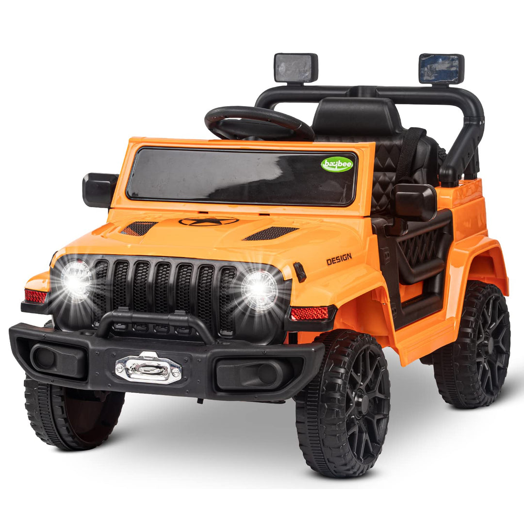 Thrax Kids Electric Jeep Car with Light, USB, Music Battery Operated Jeep