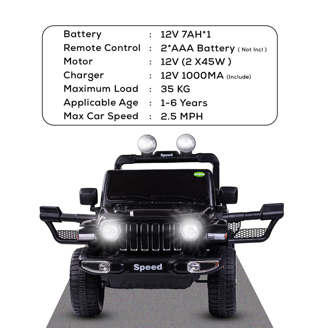 Robicun Baby Rechargeable Battery Operated Electric Ride-On Jeep car for Kids