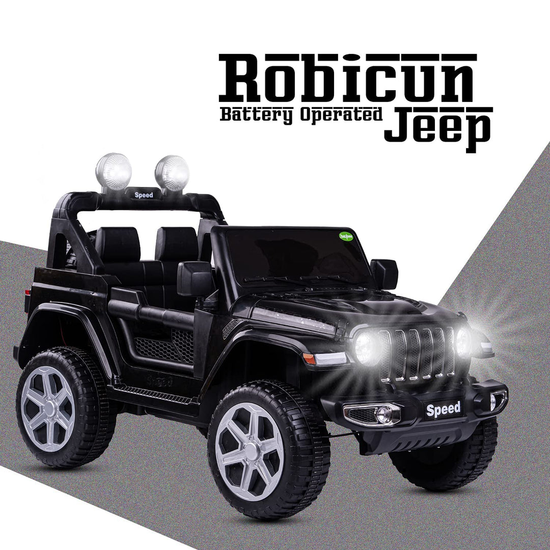 Robicun Baby Rechargeable Battery Operated Electric Ride-On Jeep car for Kids