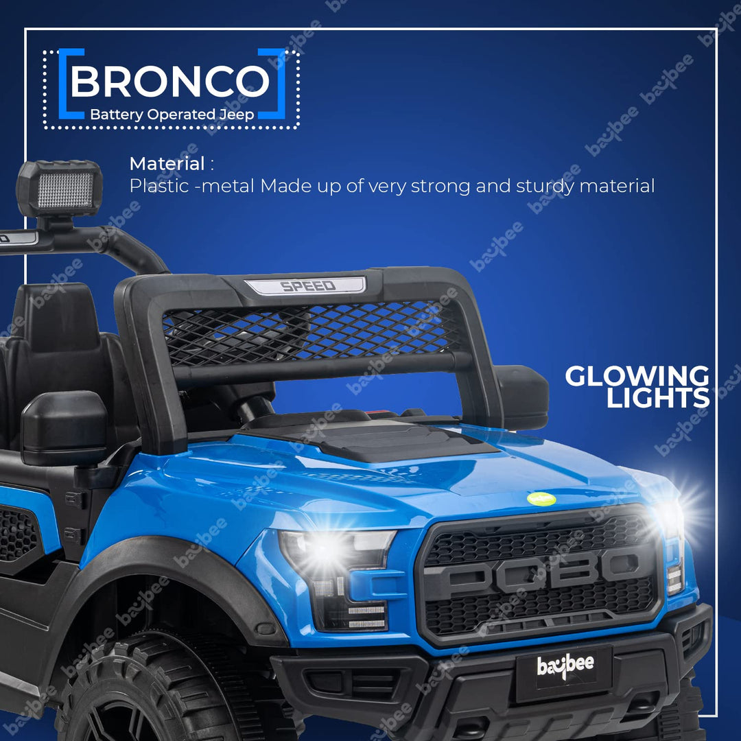 Bronco Battery Operated Electric Kids Car, Ride on Baby Car with Bluetooth