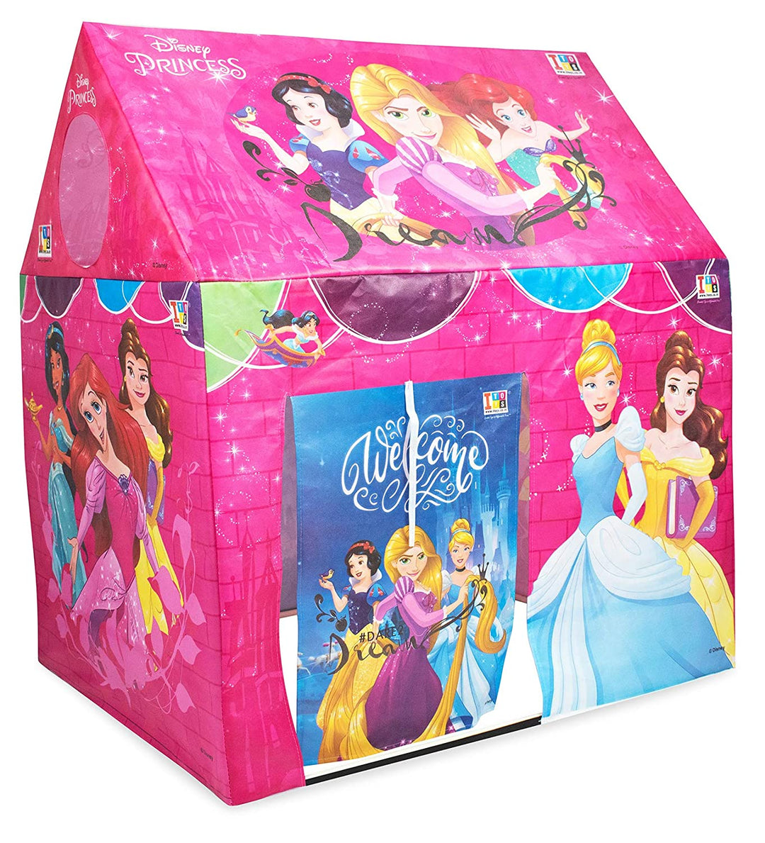 Kid's Play House Pipe Tent for Children's Play Tent House for Kids 5 Years and Above Water Repellent Big Size Play House for Girls and Boys (Princess, Pink)