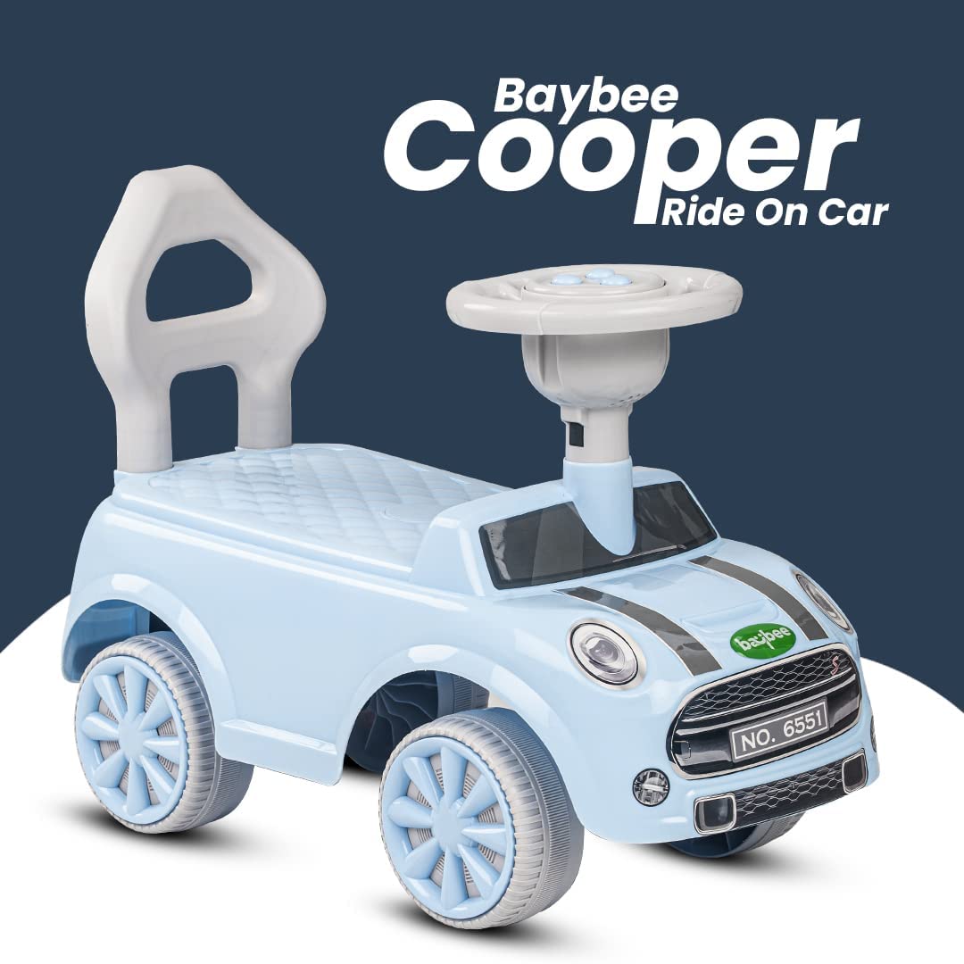 Cooper Baby Push Car Ride on Toy for Kids Rider Car with Music & Horn Button Car Non Battery Operated Ride On