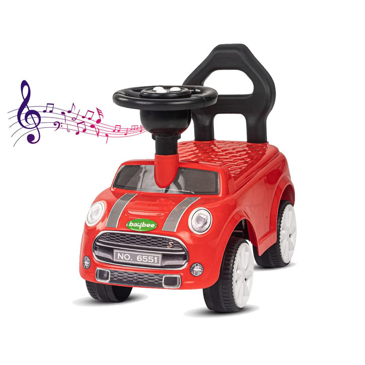 Cooper Baby Push Car Ride on Toy for Kids Rider Car with Music & Horn Button Car Non Battery Operated Ride On