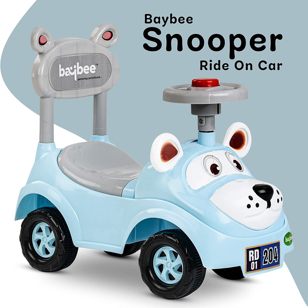 Snooper Ride on Baby Car for Kids, Baby Ride on Car with Music & Horn Button-Kids Ride On Push Car for Children | Ride on Toys Kids Baby Car | Ride on Car for Kids 1 to 3 Years Boy Girl