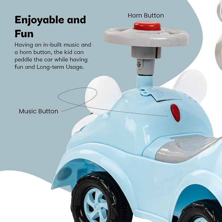 Snooper Ride on Baby Car for Kids, Baby Ride on Car with Music & Horn Button-Kids Ride On Push Car for Children | Ride on Toys Kids Baby Car | Ride on Car for Kids 1 to 3 Years Boy Girl